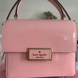 Tea rose Kate Spade Pink Satchel with Glossy Finish